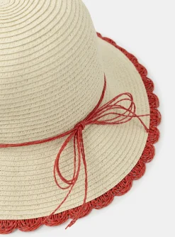 Hat, Scarf-Sergent Major Straw hat
