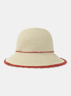 Hat, Scarf-Sergent Major Straw hat