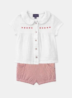 Romper, Jumpsuit & Outfit | Romper, Jumpsuit & Outfit-Sergent Major Striped blouse and shorts set