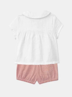 Romper, Jumpsuit & Outfit | Romper, Jumpsuit & Outfit-Sergent Major Striped blouse and shorts set