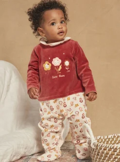 Pajamas & Rompers | Pajamas & Rompers-Sergent Major Terracotta velvet romper