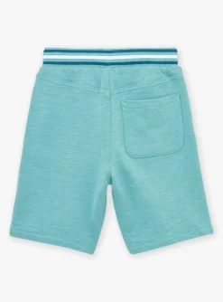 Bermuda Shorts-Sergent Major Turquoise fleece bermuda shorts