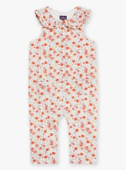 Romper, Jumpsuit & Outfit | Romper, Jumpsuit & Outfit-Sergent Major Vanilla overalls in twill with floral print