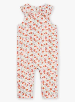 Romper, Jumpsuit & Outfit | Romper, Jumpsuit & Outfit-Sergent Major Vanilla overalls in twill with floral print