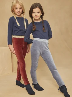 Sweatpants | Trousers, Jeans And Legging-Sergent Major 2 velvet brick and blue leggings