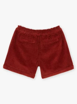 Skirt, Shorts-Sergent Major Velvet brick shorts