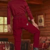 Trousers, Jeans-Sergent Major Velvet straight-leg pants in purple