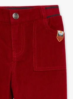 Trousers, Jeans-Sergent Major Velvet straight-leg pants in purple