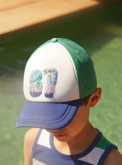 Hats | T-shirt, Polo Shirt-Sergent Major White and green cap