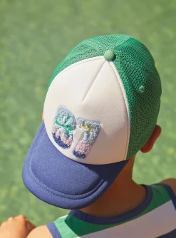 Hats | T-shirt, Polo Shirt-Sergent Major White and green cap