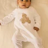 Baby Jumpsuits-Sergent Major White BABYGROW