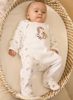 Baby Jumpsuits-Sergent Major White BABYGROW