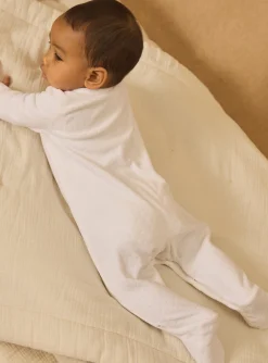 Baby Jumpsuits-Sergent Major White BABYGROW