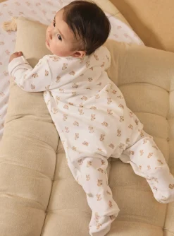 Baby Jumpsuits-Sergent Major White BABYGROW