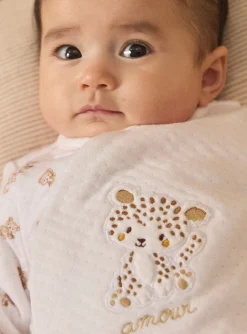 Baby Jumpsuits-Sergent Major White BABYGROW