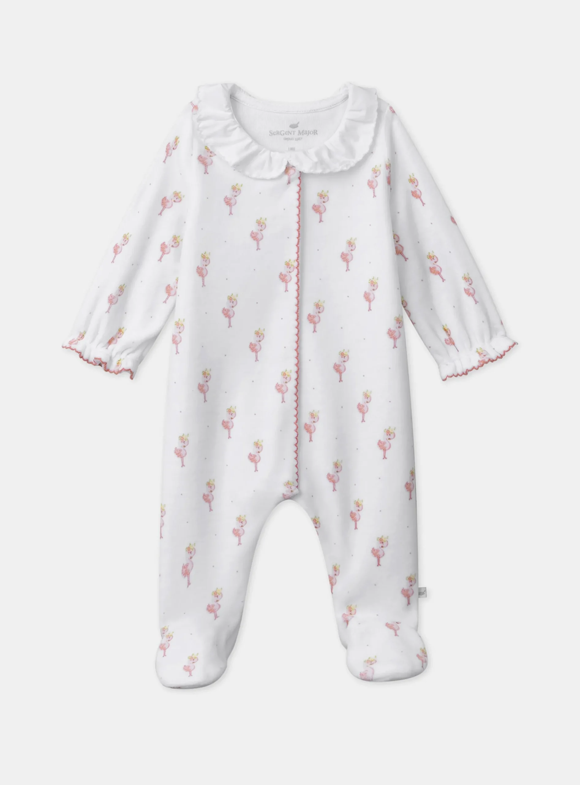 Baby Jumpsuits-Sergent Major White BABYGROW