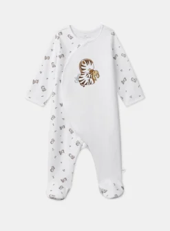 Baby Jumpsuits-Sergent Major White BABYGROW