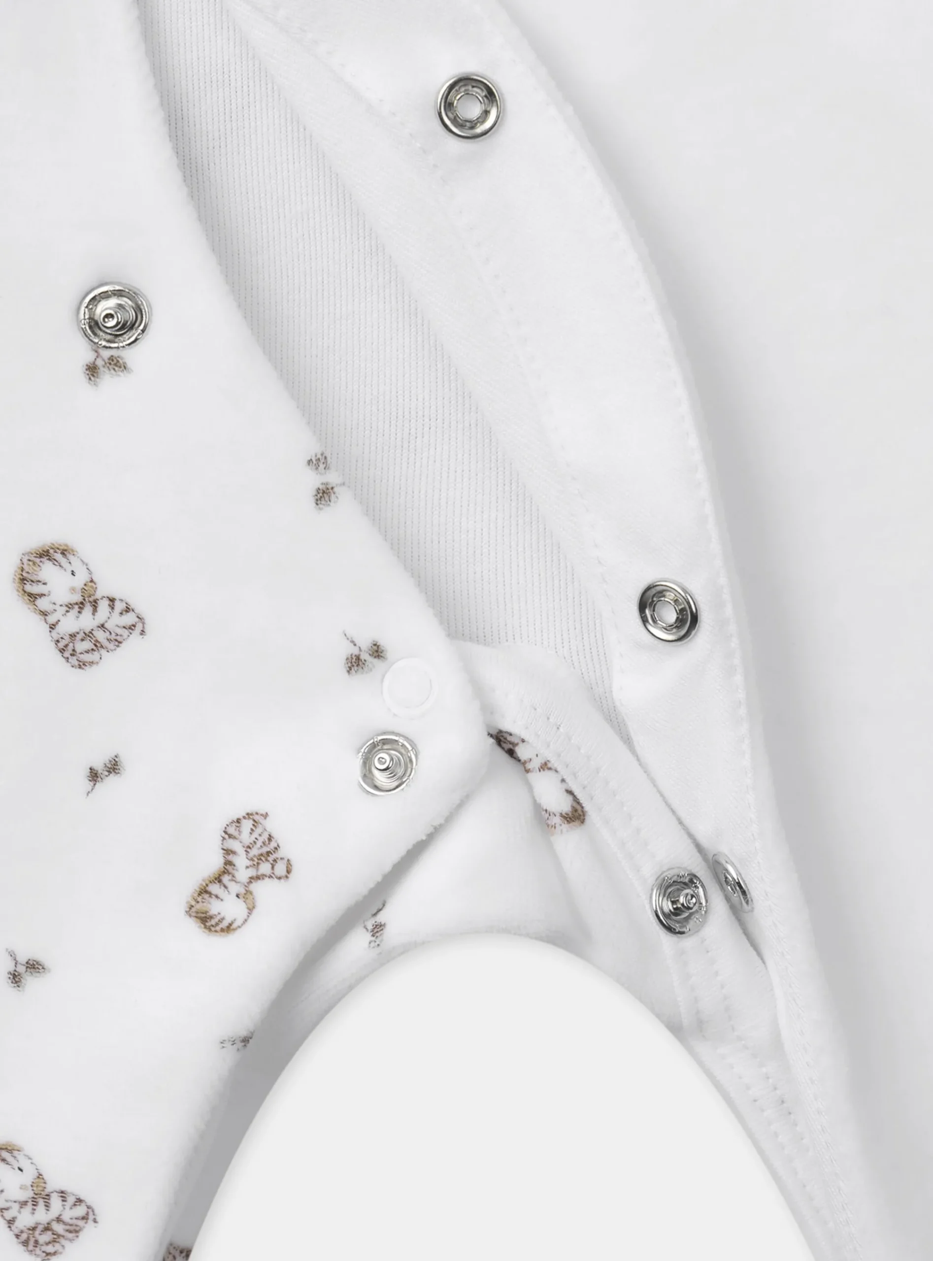 Baby Jumpsuits-Sergent Major White BABYGROW