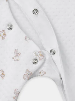 Baby Jumpsuits-Sergent Major White BABYGROW