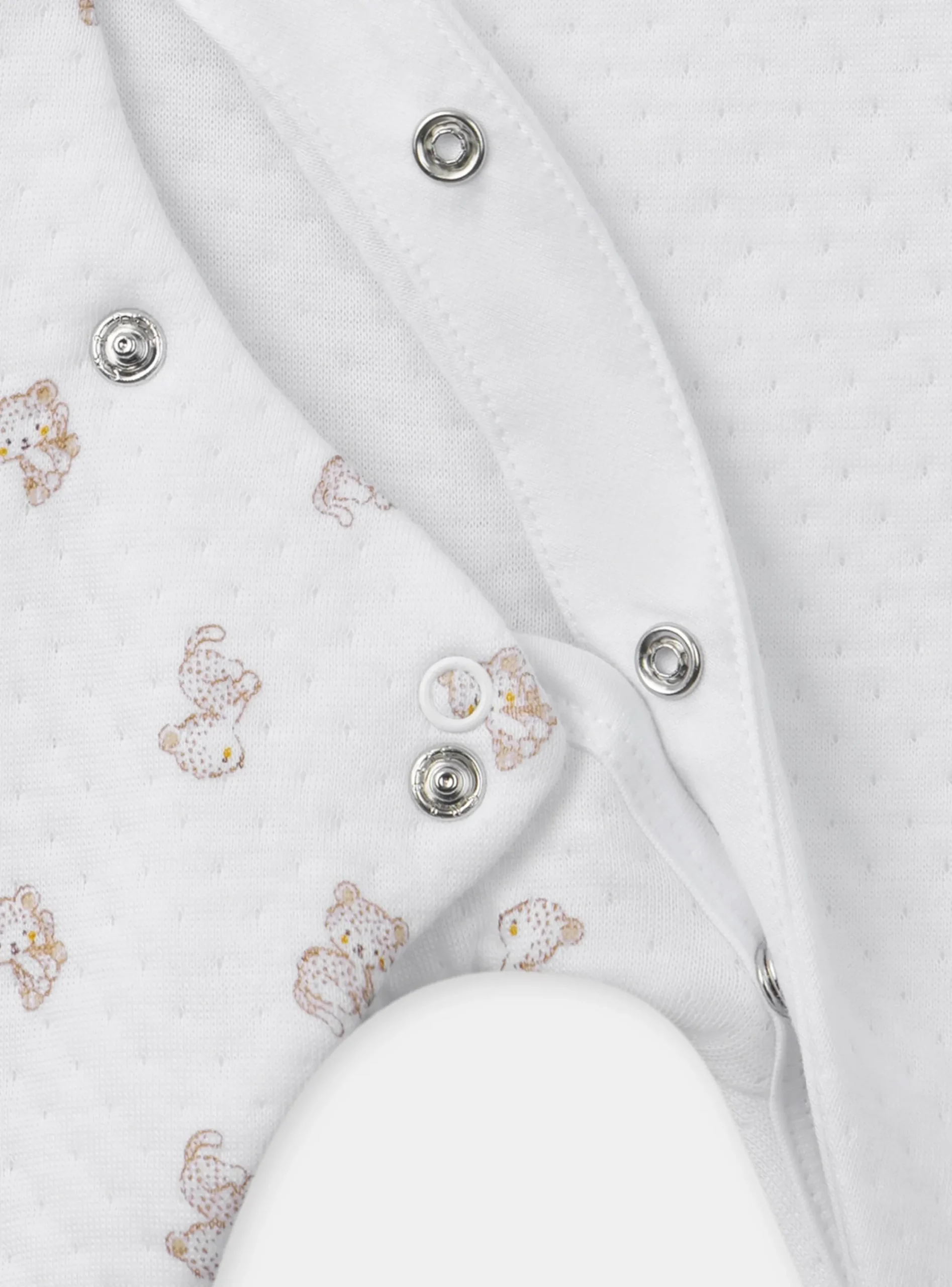Baby Jumpsuits-Sergent Major White BABYGROW