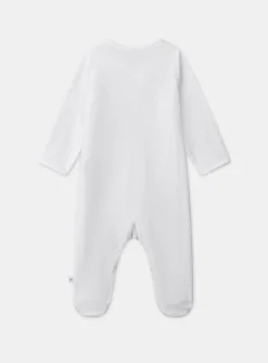 Baby Jumpsuits-Sergent Major White BABYGROW