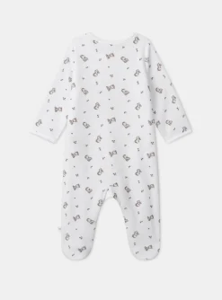 Baby Jumpsuits-Sergent Major White BABYGROW