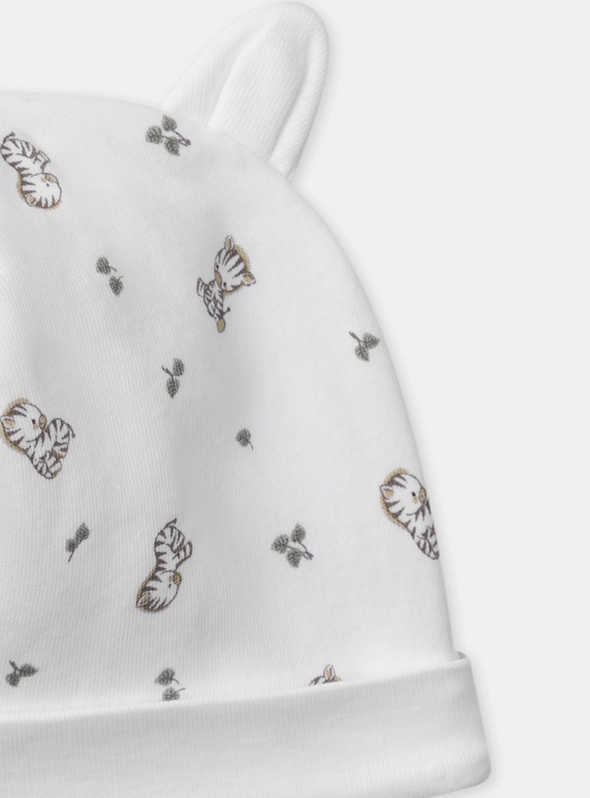 Hat, Mittens-Sergent Major White BEANY