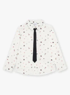 Shirt-Sergent Major White Christmas print shirt