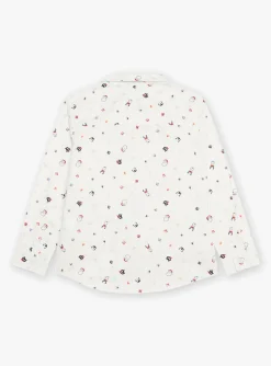 Shirt-Sergent Major White Christmas print shirt
