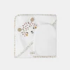 Sponge Tips, Nappies & Bibs-Sergent Major White HOODED BATH TOWEL - (BATH) MITT