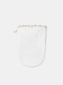 Sponge Tips, Nappies & Bibs-Sergent Major White HOODED BATH TOWEL - (BATH) MITT