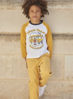 T-shirt, Polo Shirt-Sergent Major White school bus T-shirt