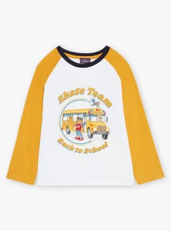 T-shirt, Polo Shirt-Sergent Major White school bus T-shirt