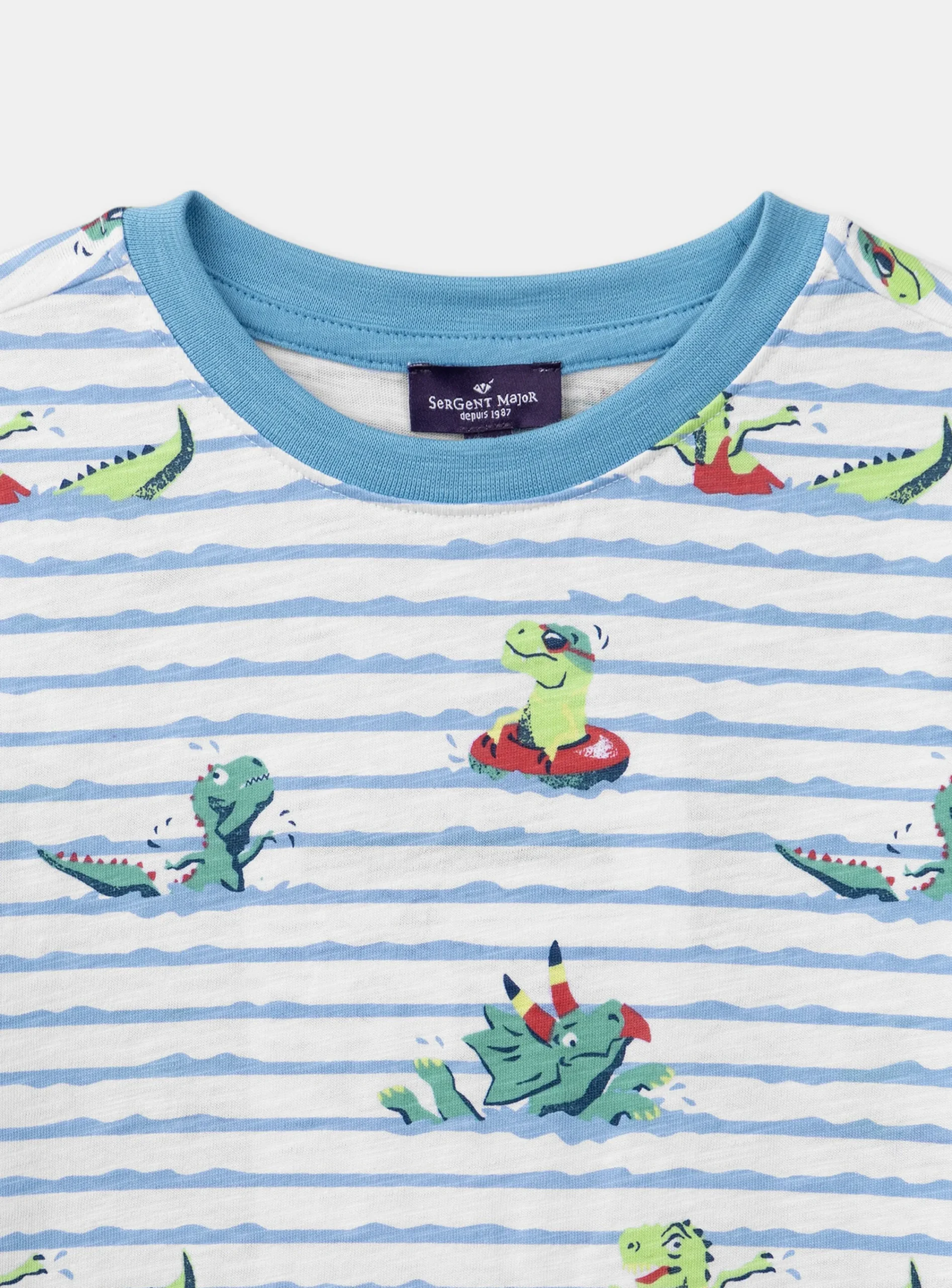 T-shirt, Polo Shirt-Sergent Major White TEE SHIRT SS