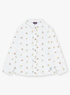 Shirt | T-shirt, Polo Shirt-Sergent Major White tiger skater shirt
