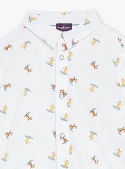Shirt | T-shirt, Polo Shirt-Sergent Major White tiger skater shirt
