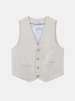 Coat, Parka, Jacket-Sergent Major White WAISTCOAT