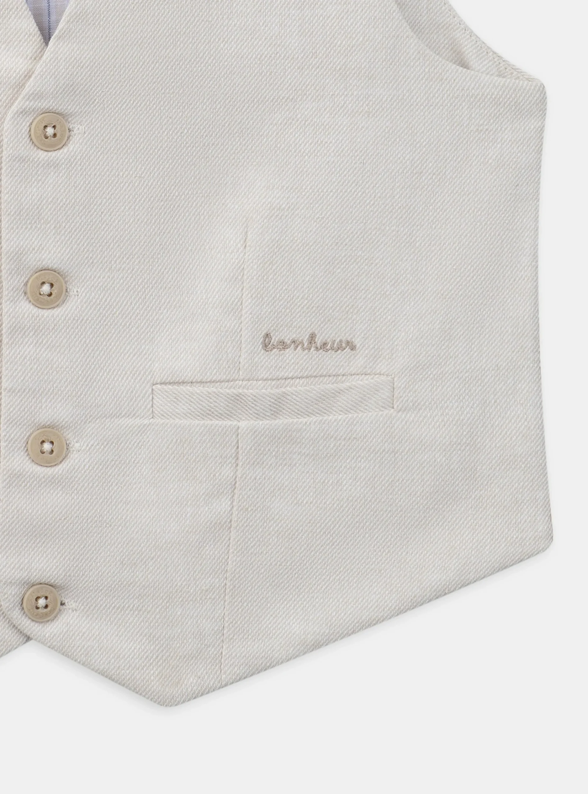 Coat, Parka, Jacket-Sergent Major White WAISTCOAT