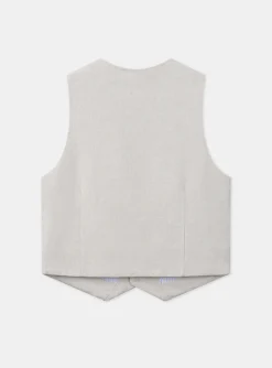 Coat, Parka, Jacket-Sergent Major White WAISTCOAT