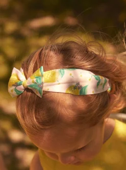 Hat, Headband, Scarf | Hat, Headband, Scarf-Sergent Major Yellow headband with floral print