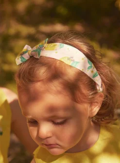Hat, Headband, Scarf | Hat, Headband, Scarf-Sergent Major Yellow headband with floral print