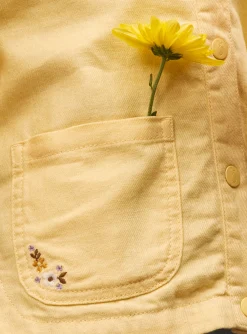 Coat, Parka, Jacket-Sergent Major Yellow jacket with a ruffle
