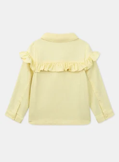 Coat, Parka, Jacket-Sergent Major Yellow jacket with a ruffle