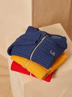 Knitwear, Sweater, Cardigan-Sergent Major Yellow long-sleeved cardigan